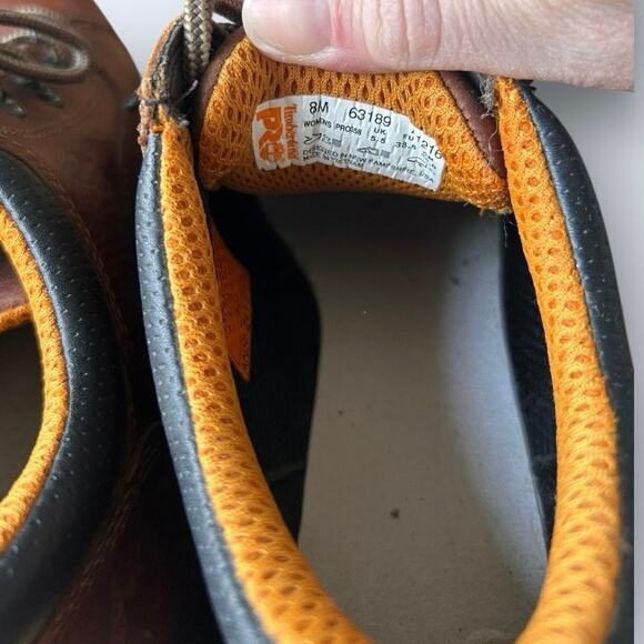 Timberland PRO TiTAN Oxford Alloy Toe Work Shoes Leather Women's 8 *NO INSOLES* - Picture 8 of 10